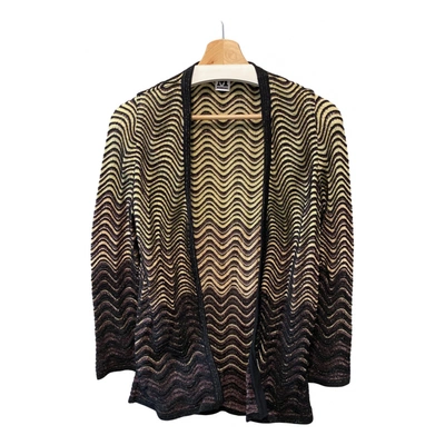 Pre-owned M Missoni Cardi Coat In Silver