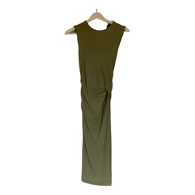 Pre-owned Givenchy Maxi Dress In Khaki