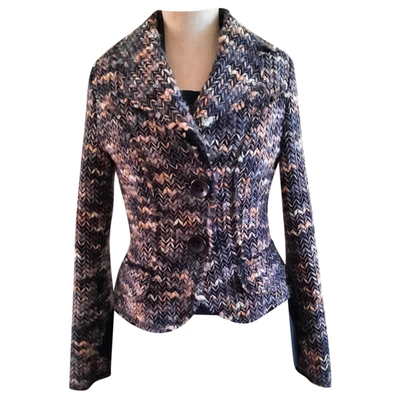 Pre-owned Caroline Biss Wool Short Vest In Multicolour