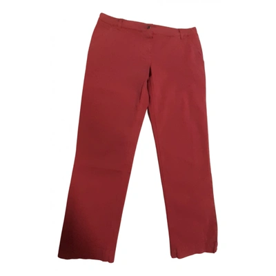 Pre-owned Dolce & Gabbana Straight Pants In Red