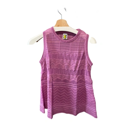 Pre-owned M Missoni Vest In Pink