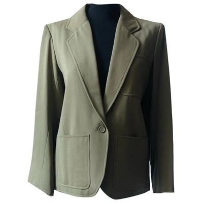 Pre-owned Saint Laurent Suit Jacket In Green