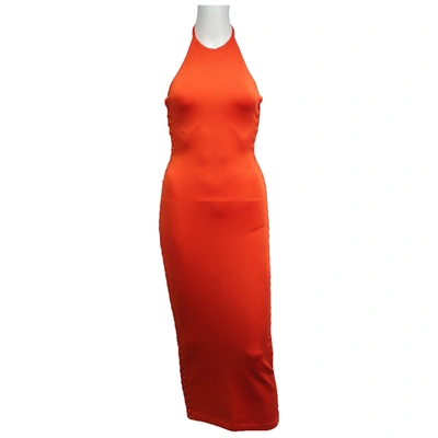 Pre-owned Balmain Mid-length Dress In Orange
