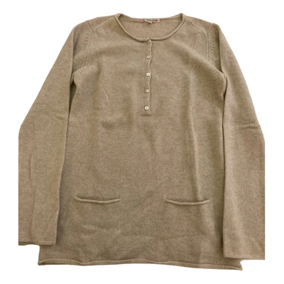 Pre-owned Bonpoint Cashmere Jumper In Beige