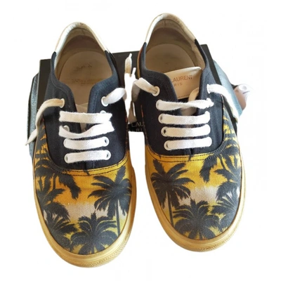 Pre-owned Saint Laurent Cloth Low Trainers In Multicolour