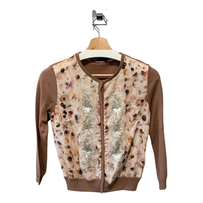 Pre-owned Elisabetta Franchi Cardigan In Brown