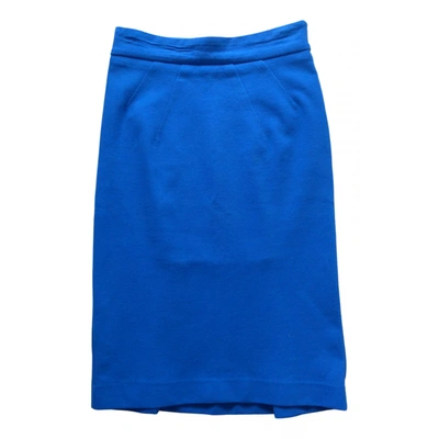 Pre-owned Diane Von Furstenberg Mid-length Skirt In Blue