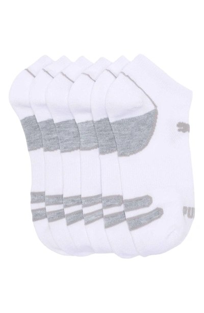 Happy Socks Ankle Socks In White / Grey