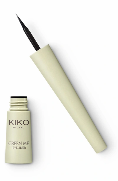 Kiko Milano Green Me Liquid Eyeliner In Black