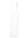 Michelle Mason Open-back Silk Gown In White