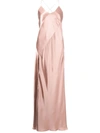 Michelle Mason Open-back Silk Gown In Pink