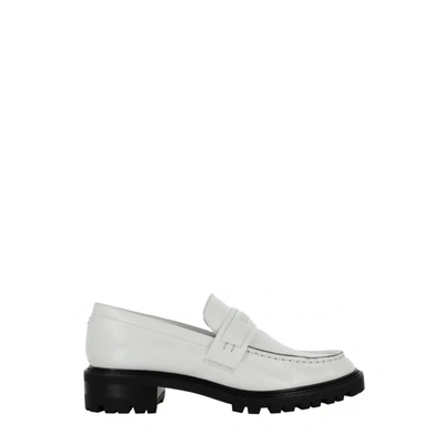 Senso Met I Leather Loafers In Weiss