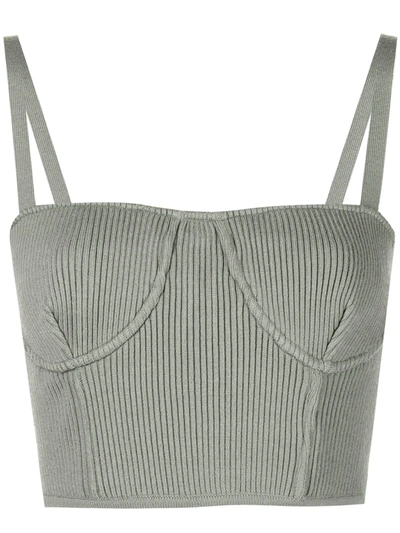 Jonathan Simkhai Standard Gabby Recycled Knit Top In Sage