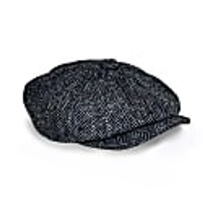 Mister Miller - Master Hatter Men's Rileys Favourite Harris Tweed Bakerboy Cap In Grey Herringbone
