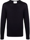 Allude Fine-knit Virgin-wool Jumper In Blue