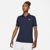 Nike Court Dri-fit Victory Men's Tennis Polo In Obsidian,white