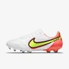 Nike Tiempo Legend 9 Elite Fg Firm-ground Soccer Cleats In White,bright Crimson,volt