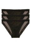 Natori Women's 3-pk. Escape String Bikini Underwear In Black