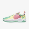 Nike Pg 5 Basketball Shoes In Green Glow,white,sunset Pulse,black