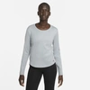 Nike Women's Therma-fit One Long-sleeve Top In Grey