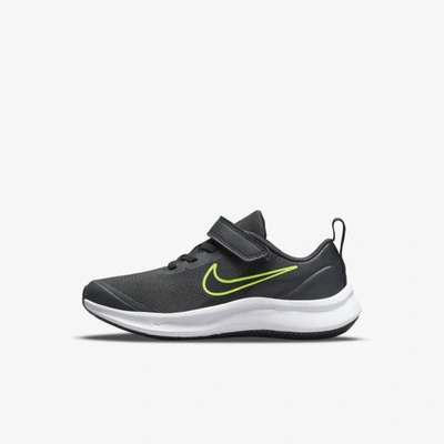 Nike Star Runner 3 Little Kids' Shoes In Smoke Grey/black