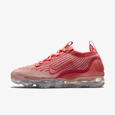 Nike Air Vapormax 2021 Fk Women's Shoes In Magic Ember,track Red,metallic Silver,magic Ember