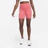 Nike Women's One Mid-rise 7" Biker Shorts In Pink