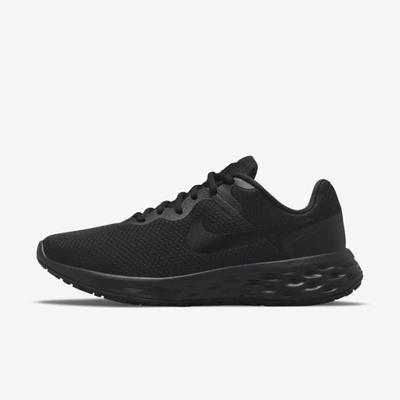 Nike Women's Revolution 6 Road Running Shoes In Black