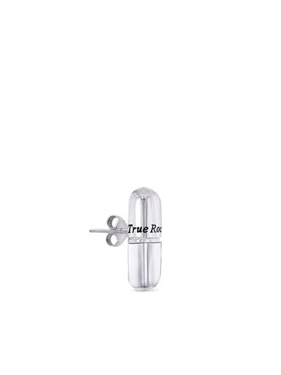 True Rocks Pill Stud Earring In Silber