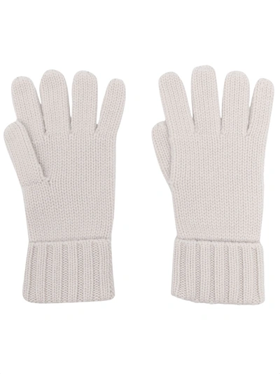N•peal Chunky-knit Organic-cashmere Gloves In Grey