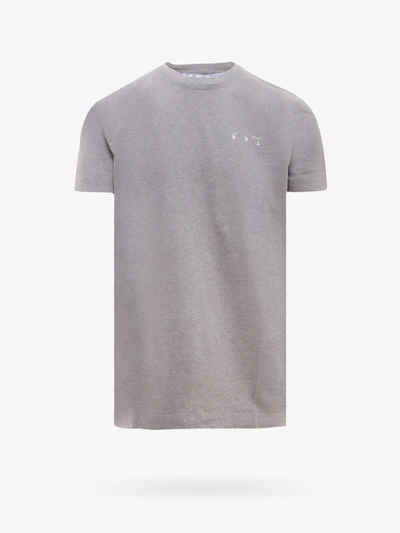 Off-white Cotton T-shirt In Grey