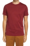 Robert Barakett Georgia Crewneck T-shirt In Warm Crimson