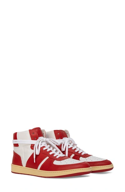 Collegium Pillar Destroyer High Top Sneaker In Carmine