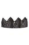 Givenchy Black Crown Bandana Headband In Black