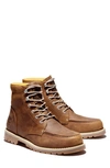 Timberland Redwood Falls Waterproof Moc Toe Boot In Saddle