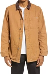 Dickies Duck Cotton Canvas Chore Jacket In Brown