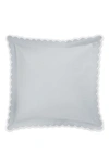 Matouk Diamond Pique Euro Pillow Sham In Pool