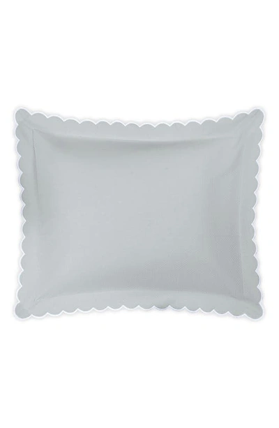 Matouk Diamond Pique Pillow Sham In Pool