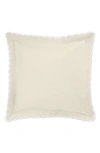 Matouk Diamond Pique Euro Pillow Sham In Ivory