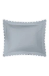 Matouk Diamond Pique Pillow Sham In Hazy Blue