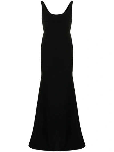 Alex Perry Women's Kirby Drape-detailed Satin Crepe Strapless Gown In Black