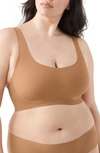 True & Co. True Body Lift Scoop Full Cup Soft Form Band Bra In Bronzed