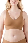 True & Co. True Body Lift V-neck Soft Form Band Bra In Bronzed