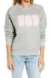 UGG COLLECTION MADELINE FUZZY LOGO GRAPHIC SWEATSHIRT,1123718