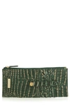 BRAHMIN CROC EMBOSSED LEATHER CREDIT CARD WALLET,J861708