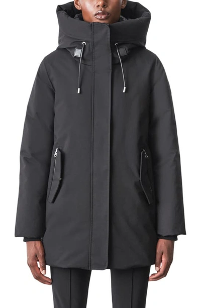 Mackage Kinslee-nf Down Water Resistant Parka In Black