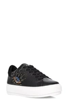 Kurt Geiger Laney Eye Sneaker In Black Leather