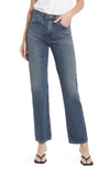 Ag Alexxis High Waist Straight Jeans In Shamrock