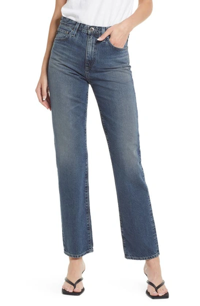 Ag Alexxis High Waist Straight Jeans In Shamrock