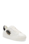 Kurt Geiger Women's Laney Eye Embellished Platform Low Top Sneakers In White